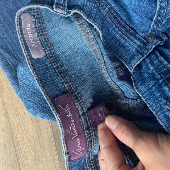 Gloria Vanderbilt Womens Amanda Straight Leg Jean Jeans Size 14 - Picture 6 of 7